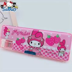 Nwt Sanrio My Melody Pencil Case W Sharpener My Melody And Kuromi Pencil Case, My Melody Pencil Case, My Melody Pencil, My Melodi, Black Pencil Case, Pencil Accessories, Y2k Hello Kitty, Sanrio Pink, Cute Stationary School Supplies