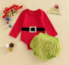 Grinch Baby, Baby Fancy Dress, Christmas Romper, Birthday Tutu Outfit, Santa Outfit, Tutu Outfits