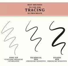 the best brushes to use for tracing in procreate