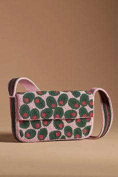 The Fiona Beaded Bag: Produce Edition | Anthropologie Anthropologie Beaded Bag, Anthropologie Bag, Anthropologie Purse, Anthropologie Bags, Bead Bag, Beaded Bag, Making Things, Beaded Bags, Anthropologie