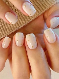 Milky White Nails, New Years Eve Nails, Milky Nails, Subtle Nails, Simple Gel Nails, New Year's Nails, Elegant Nails, Milky White