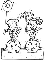 two children playing with an umbrella in the rain coloring pages for kids to print and color