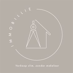 the logo for an art studio with a house and a telescope in it's center