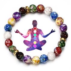 PRICES MAY VARY. CHAKRA BRACELETS FOR WOMEN:You will get 1 piece 7 chakras reiki healing stone bracelet.It is made of natural volcanic stone,Lightful and comfortable to wear.Wearing the 7 Chakra gemstones jewelry can help people calm and relaxed. 7 CHAKRA BRACELET: Set of 7 chakra meditation chakra stones.Use for reiki, healing, meditation, chakra balancing, or ritual. Can also be used in conjunction with a chakra wand. PULSERA ARUS 7 CHAKRAS:The chakra bracelet inner perimeter:6.5-9.5 inches; f Chakra Beads Bracelet, Colorful Bead Bracelets, Stone Bead Jewelry, Diy Beaded Bracelets, Energy Bracelets, Chakra Bracelet, 7 Chakras, Handmade Jewelry Diy, Unisex Accessories