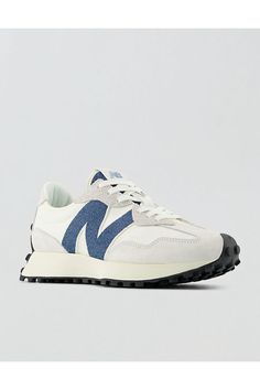 Synthetic, suede, & nylon upper/Inspired by 70's era running shoe/Rubber outsole for traction & durability/Adjustable lace closure/Not Eligible For Promotions | Only Ships Within The USA New Balance 327, 70s Era, Womens Shoes Sneakers, American Eagle Outfitters, New Balance, American Eagle, Running Shoes, Shoes Sneakers, Women Jeans