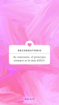 a pink and white background with the words recodtoriio in spanish on it