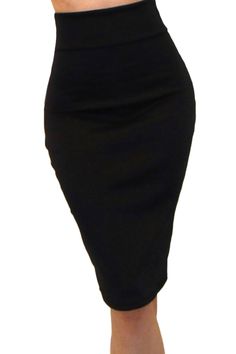 PRICES MAY VARY. Made in USA Provides the most trendy and chic skirt which can be worn in all occasions Slim Fit, good quality Fabric, and making style make you feel good and comfortable. Hand or Machine Wash Cold Water. Polyester, stretchy This Lightweight Stretchy Pencil Skirt is a comfortable and soft skirt that is perfect for office wear. The blend of Polyester and Spandex makes for a very soft and comfortable fabric with a nice stretch The knee length of the skirt makes it suitable for form Pencil Skirt Work, Pencil Skirt Outfits, Midi Pencil Skirt, Knee Length Skirt Pencil, Chic Skirts, High Waisted Pencil Skirt, Skirt Midi, Black Knees, Black Pencil Skirt