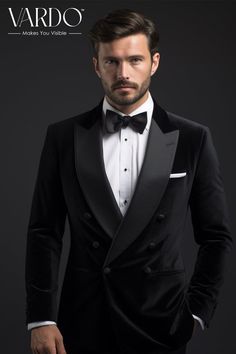 >>ORIGINAL ARTWORK AND CONTENT, PLEASE DO NOT COPY<< Men Suits, Suits For Man, Stylish Formal Black Velvet Jacket for Men - Classic Dinner Suit Coat - Formal Attire, Formal piece Wedding Suit, Double Breasted, Formal Fashion Slim Fit Suit. Elevate your style with our sophisticated Black Velvet Jacket for men, a must-have addition to your formal wardrobe. Crafted with precision, this stylish dinner suit blazer exudes timeless charm and undeniable class. Whether it's a special event, a dinner date, or a formal gathering, this jacket will make you stand out. Its rich, luxurious black velvet fabric not only feels incredibly soft but also adds a touch of opulence to your look. 👔 Key Features: Premium quality black velvet fabric Classic and versatile design Tailored for a perfect fit Comfortabl Black Velvet Suits For Men, New Years Outfit For Men, Black Velvet Tuxedo Men, Formal Three-piece Suit With Long Sleeves, Formal Long Sleeve Three-piece Suit, Classic Black Tuxedo With Shawl Collar, Black Semi-formal Blazer With Shawl Collar, Classic Shawl Collar Outerwear For Black-tie Events, Black Tuxedo Style Outerwear With Shawl Collar