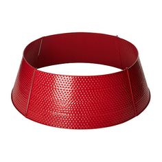 a close up of a red belt on a white background