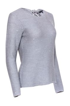 This sequin embellished sweater from Brooks Brothers is the perfect choice if you're looking to sparkle! The unique necktie design will add the perfect amount of glam to any look. Get your shine on with this knockout piece! Size M Shell 60% Polyester, 40% Wool Trim 97% Polyester, 3% Spandex Pull over Back necktie detail Bust 38" Waist 34" Shoulder to hem 24.5" Sleeve length 27" Elegant Winter Tops With Sequins, Elegant Winter Sequin Tops, Elegant Sequined Winter Tops, Sparkling Long Sleeve Top For Fall, Elegant Sequined Tops For Winter, Long Sleeve Sparkling Top For Fall, Fall Sparkling Long Sleeve Top, Elegant Sequin Sweater, Sparkling Fitted Tops For Fall