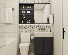 a white toilet sitting next to a bathroom sink under a mirror above a bath tub