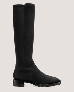 5050 KNEE-HIGH LUG BOOT | Stuart Weitzman 5050 Boots, Lug Boots, Lug Sole, Over The Knee Boots, Over The Knee, Stuart Weitzman, Knee High Boots, Pumps Heels, Suede Leather