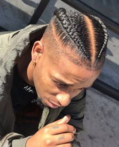 Men Twist, Track Hair, Cornrows Men, Black Haircut Styles, Afro Hairstyles Men