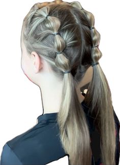 easy hairstyke for bashetball,volleyball,track etc. french bubble braids. perfect for any sport French Bubble Braids, Easy Sports Hairstyle, Volleyball Braids, Braids Sports, Volleyball Hairstyle, Hair Doos, Curly Cuts