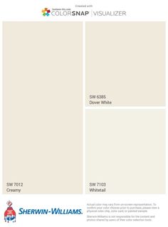 the color swat list for sherylin williams's new paint colorsnap visualizer