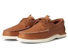 Sperry A/O Plushwave 2.0 - Men's Shoes : Tan : For casual occasions, the Sperry A/O Plushwave 2.0 Shoes are perfect to set an everlasting impression. Leather upper. Textile lining and insole. Lace-up closure. Pull-tab on the front. Monochromatic design. Synthetic outsole. Imported. Measurements: Weight: 8 oz Product measurements were taken using size 7, width M (D). Please note that measurements may vary by size. Weight of footwear is based on a single item, not a pair. Monochromatic Design, Sperry Men, Stella Mccartney Elyse, Pull Tab, Sperrys, Product Reviews, Boat Shoes, Men's Shoes, Leather Upper