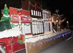 a truck is decorated with christmas decorations and lights