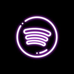 a purple neon sign on a black background that says,'spotless sound '