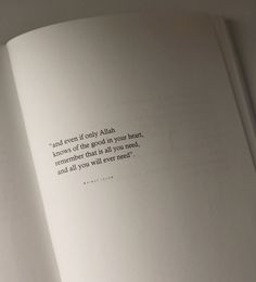 an open book with a quote on the page that says, and even if it only arabic there's a good heart