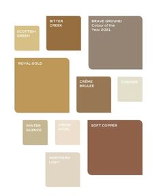 the different shades of paint that are available in this color scheme for walls and ceilings