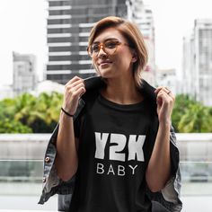 Y2K Baby T-Shirt - Printed, Made, And Shipped From The USA. - Double-needle stitched. For more unique gift ideas including mugs, t-shirts, candles, jewelry and more - make sure to check out https://www.etsy.com/ca/shop/DesignsbyJosieK For some decorating, planning and gift ideas - make sure to browse our shop at https://www.etsy.com/ca/shop/ColourMySpacePrints Candles Jewelry, Year 2000, Unique Gift Ideas, Baby T Shirt, Baby Tshirts, Etsy Baby, Tshirt Print, Gender Neutral, Unique Gifts