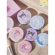 Cartoon Sanrioed Anime Cinnamoroll My Melody Kuromi Blush Ins Girly Kawaii Beauty Makeup Highlighter My Melody Makeup Bag, My Melody Hair Brush, Sanrio Beauty Products, Sanrio Makeup Compact, Makeup Highlighter, My Melody Stationery Set, My Melody Kuromi, Highlighter Makeup, Loose Powder