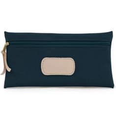 For men or women, from fishing lures to cosmetics; this larger pouch is also a must. Vinyl coated canvas with natural leather details. Zippered closure with brass hardware. 6″ x 11″ Jon Hart, Large Pouch, Pencil Bags, Pencil Pouch, Brass Hardware, Fishing Lures, Natural Leather, Makeup Bag, Zip Around Wallet