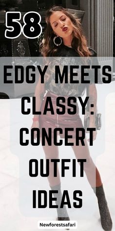 Gig Outfits Concert What To Wear, Rock Bar Outfit, Women’s Rock Concert Outfit, Edgy Rocker Chic, Kaskade Concert Outfit, Rock Night Outfit, Rock Concert Outfit Ideas Over 40 Winter, Festival Outfits In Your 30s, Edgy Outfits Over 40