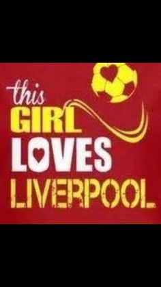 this girl loves liverpool logo on a red background