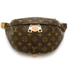 Louis Vuitton Monogram Bum Bag Brown Waist Bag Body Bag W27cmxh15cmxd13cm Brown Monogram Canvas Crossbody Belt Bag, Luxury Travel Belt Bag With Logo, Designer Monogram Canvas Crossbody Belt Bag, Monogram Canvas Crossbody Belt Bag For Travel, Brown Monogram Canvas Belt Bag With Gold-tone Hardware, Travel Belt Bag With Removable Monogram Canvas Pouch, Travel Belt Bag With Branded Hardware, Travel Belt Bag In Monogram Canvas With Dust Bag, Luxury Monogram Canvas Belt Bag With Gold-tone Hardware