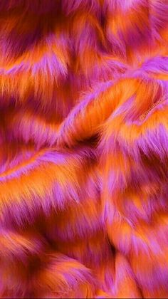 an orange and purple fur texture