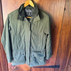 This is a Vintage BARBOUR USA Size 8 Waterproof Hooded Jacket Vintage Barbour, Albany Ny, Hooded Jacket, Halloween Shopping, Labour Day, Gender Neutral, Art Collection, Bathing Beauties, Jackets & Coats