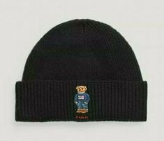 NWT Men’s Polo Ralph Lauren Polo Bear Knit Beanie , new with tags and will be sent fast upon full payment Ralph Lauren Polo Bear, Bear Beanie, Polo Women, Polo Bear, Ralph Lauren Polo, Black Bear, Winter Hat, Black Knit, Knit Beanie