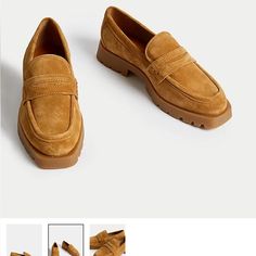 Brand New With Tags Per Una Loafers By Marks And Spencer Brown Slip-on Loafers, Designer Brown Slip-on Loafers, Brown Slip-on Tassel Loafers, Classic Brown Slip-on Tassel Loafers, Brown Synthetic Slip-on Loafers, Marks And Spencer, Loafer Flats, Flat Shoes Women, Loafers