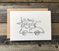 a drawing of a car with an eagle on top