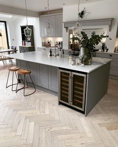 a kitchen filled with lots of counter top space