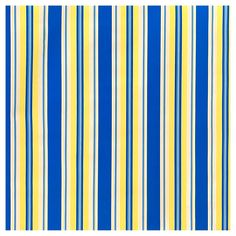 a blue and yellow striped wallpaper with vertical stripes