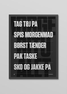 a black and white poster with the words tag to pa