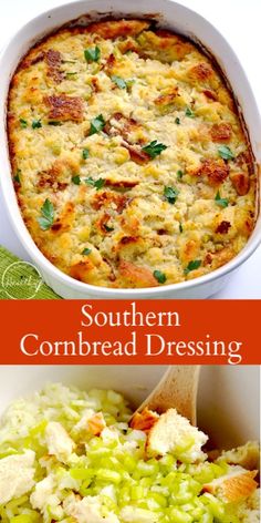 southern cornbread dressing is an easy and delicious side dish