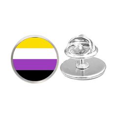 PRICES MAY VARY. Title: Non-Binary Pride Flag Brooch,Glass Dome Pin, LGBT Gift, Gay Pride Cabochon Charm Jewelry,Minimalist Brooch,Dainty Brooch,N191. Product Type: Departments > Women > Jewelry > Brooches & Pins Non Binary Pride, Jewelry Minimalist, Non Binary, Cabochon Jewelry, Pride Flag, Glass Dome, Pride Flags, Glass Domes, Gay Pride