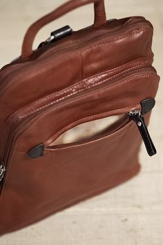 Image Leather Backpack Handbag, Business Travel Bag, Backpack Free, Leather Backpack Purse, Sheepskin Slippers, Travel Handbags, Purse Styles, Small Pouches, Run Out