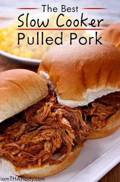 the best slow cooker pulled pork sandwiches