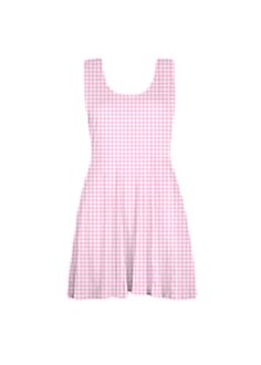 Fitted Gingham Sundress, Fitted Plaid A-line Mini Dress, Fitted Gingham Mini Dress Casual, Fitted Casual Gingham Mini Dress, Casual Fitted Gingham Mini Dress, Fitted Sleeveless Gingham Mini Dress, Casual Pink Sleeveless Plaid Dress, Casual Fitted Gingham Dress, Fitted Gingham Knee-length Mini Dress