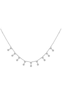 Double the fun with this Diamond Drop Station Necklace. This adjustable necklace has up to 2" of adjustable lengths to wear at a comfortable length while layered with your other pieces. Luxury Dainty Diamond Station Necklace, Luxury Station Necklace For Anniversary, Fine Jewelry Dangle Necklaces With Adjustable Chain, Elegant Round Necklace With Adjustable Length, Modern Dangle Necklaces With Adjustable Chain, Adjustable Chain Fine Jewelry Necklace, Modern Adjustable Single Strand Necklace, Double Diamond, Soft Toothbrush