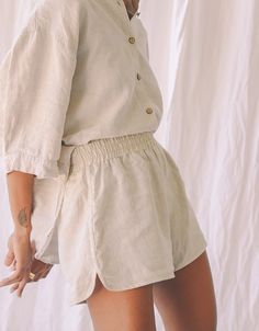 Summer Sets, Linen Pajamas, Linen Fashion, Loose Shirt, Loose Shirts