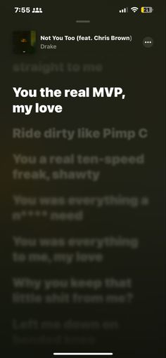 the text reads you're the real mpp, my love like pimpo