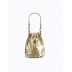 Luxe satin drawstring bucket bag with short detachable faux leather strap, plus additional long adjustable PL branded webbing strap. Silver hardware throughout plus hidden zipper pocket in lining.Bag Measures:Height: 20cmWidth: 19cmDepth: 9.5cmStrap Drop (short): 15cmStrap Drop (long/adjustable): 36-66cm Evening Bucket Bag With Detachable Handle, Formal Gold Bucket Bag With Detachable Strap, Party Bucket Bag With Adjustable Strap, Gold Hobo Bag With Detachable Strap For Evening, Elegant Bucket Bag With Zipper Closure For Shopping, Gold Satchel Bucket Bag For Formal Occasions, Elegant Shopping Bucket Bag With Zipper Closure, Shopping Bucket Bag With Zipper Closure, Evening Bucket Hobo Bag With Detachable Handle