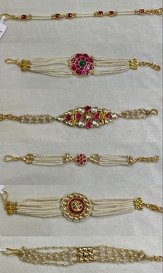 Moti Bracelet Gold, Rajputi Jwellery Designs Gold, Hathphool Gold Rajputi, Mughal Jewelry, Antique Necklaces Design, Fancy Jewelry Necklace, Pearl Jewelry Design, Antique Jewellery Designs