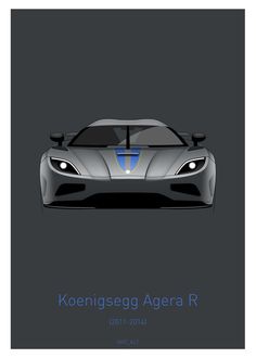 an image of a car with the words koenisgge agera r on it