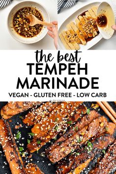 the best tempeh marinade vegan - gluten free low carb